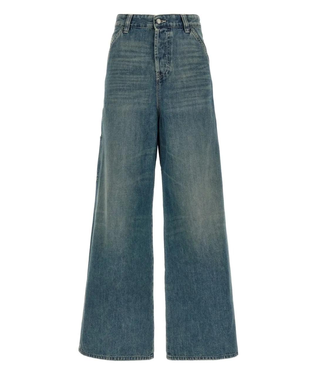 DIESEL Синие хлопковые прямые джинсы, фото 1