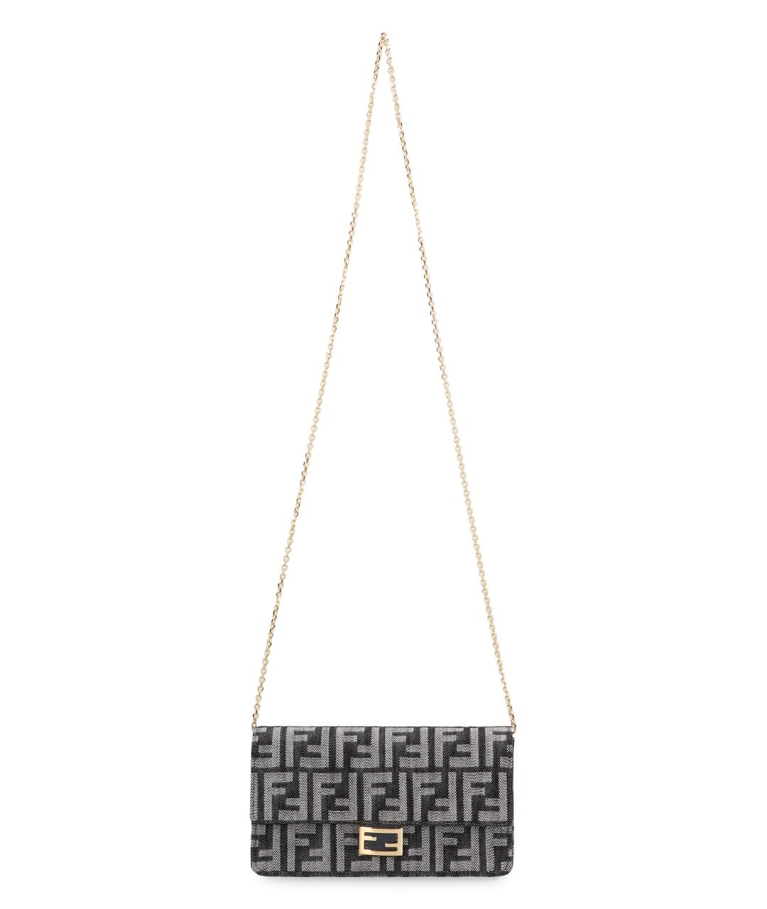 FENDI Черный кошелек, фото 5