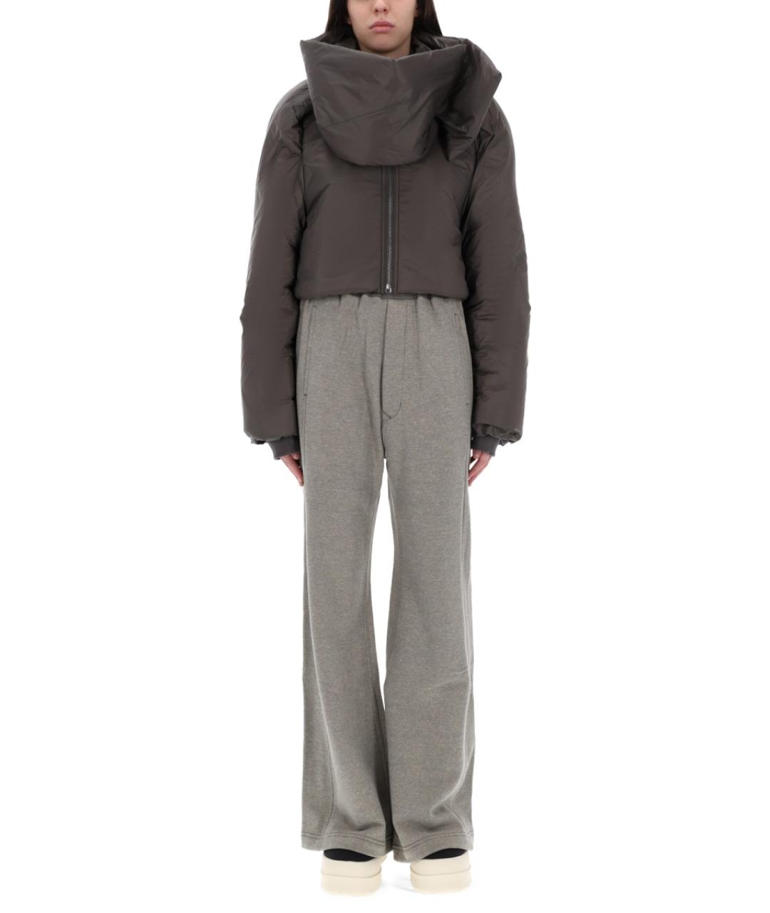 RICK OWENS DRKSHDW Коричневая полиамидовая куртка, фото 2