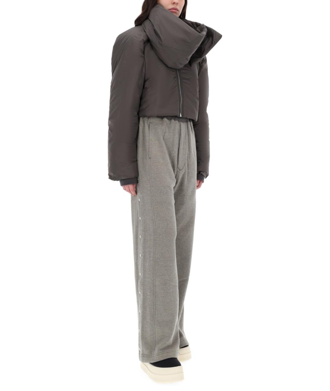 RICK OWENS DRKSHDW Коричневая полиамидовая куртка, фото 3