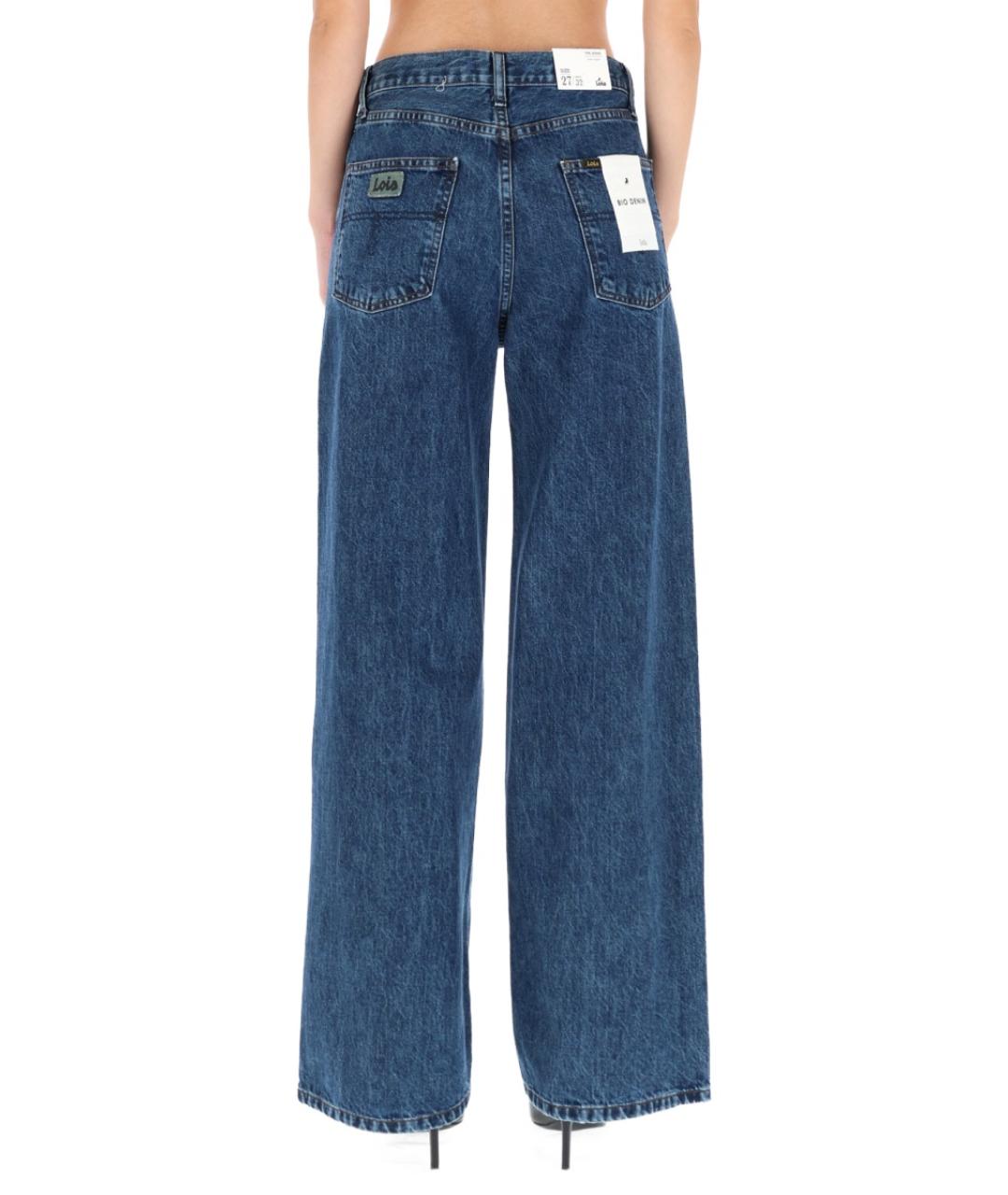 LOIS Синие хлопковые прямые джинсы, фото 5