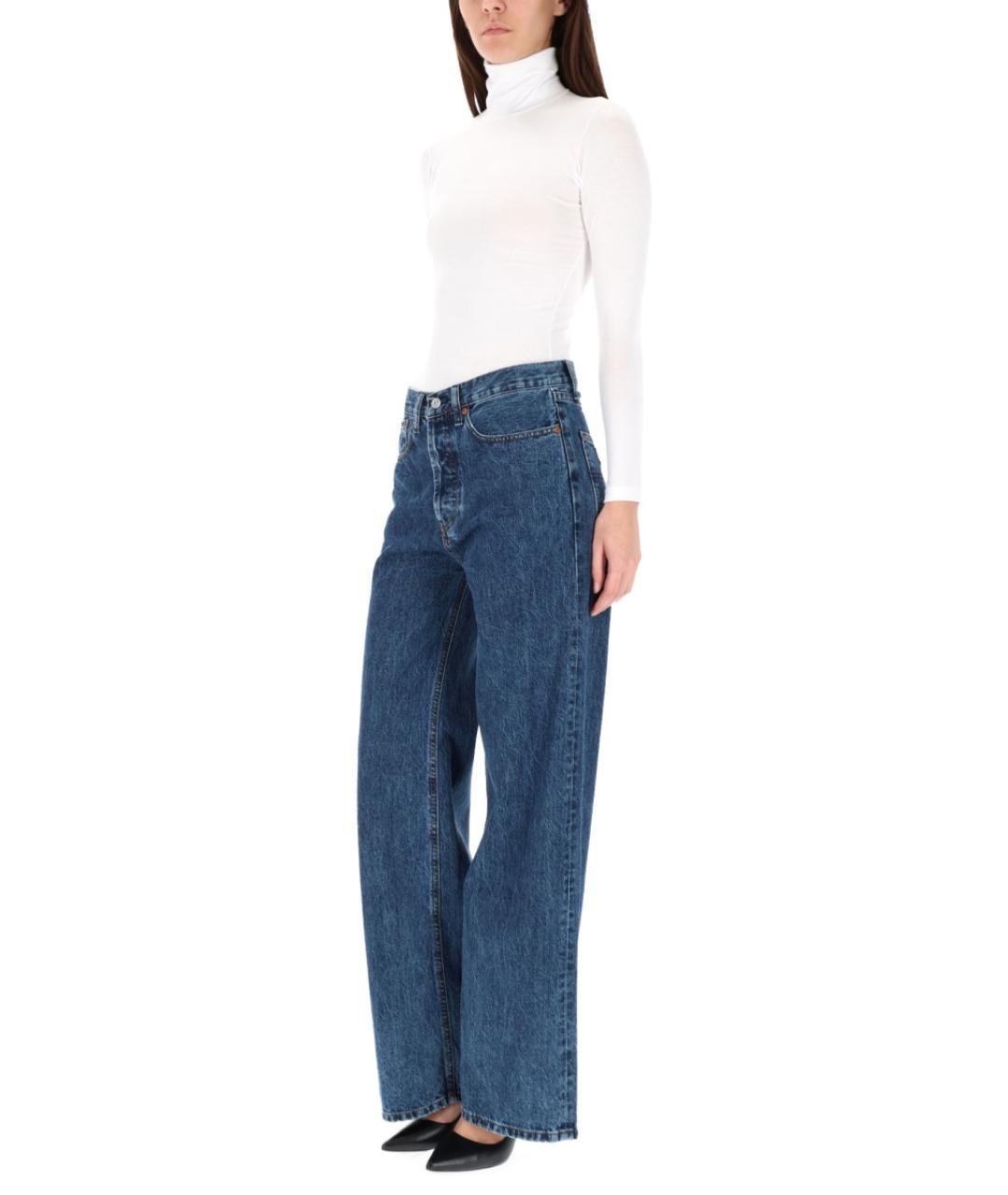LOIS Синие хлопковые прямые джинсы, фото 3