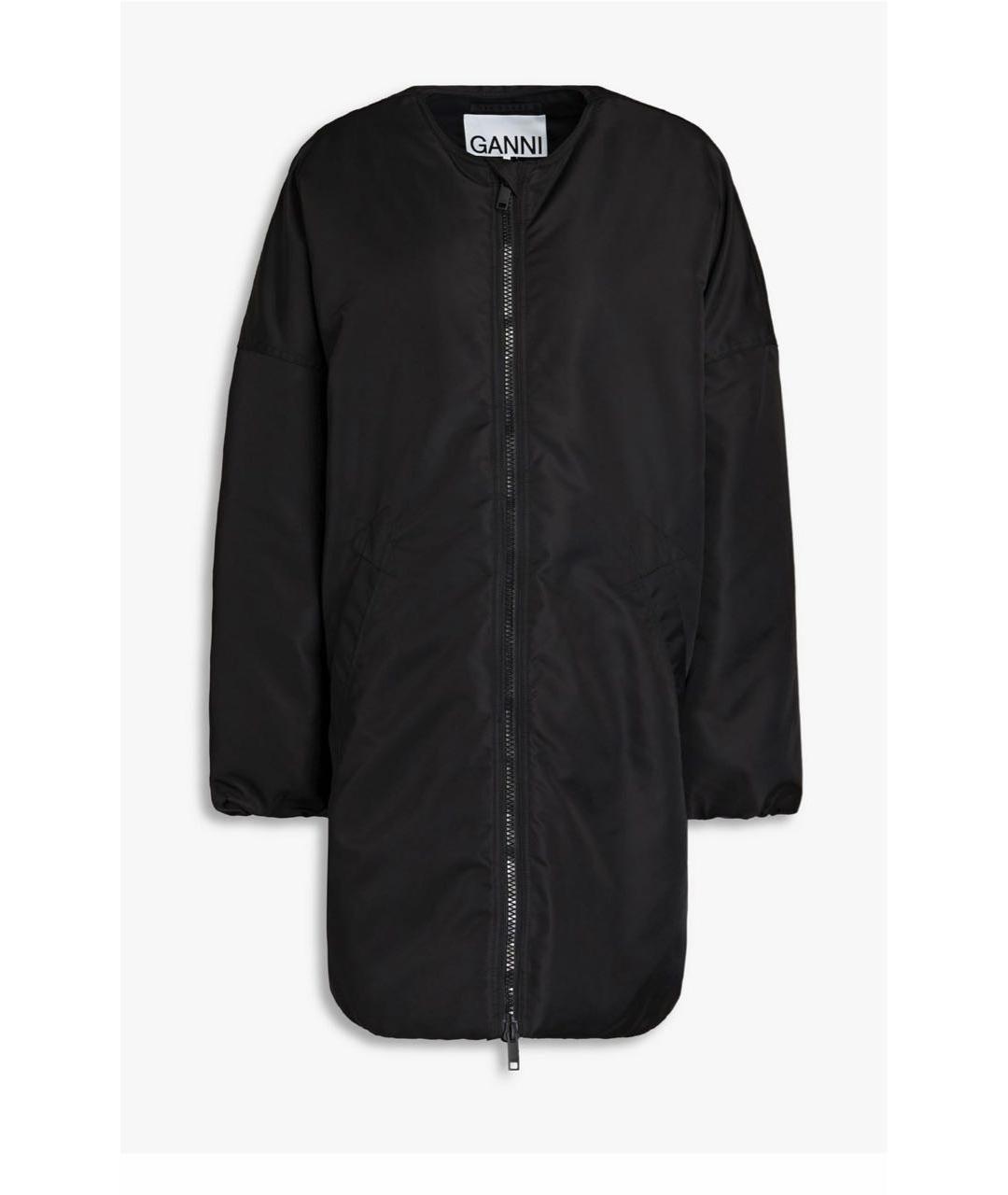 GANNI Черная полиэстеровая парка, фото 9