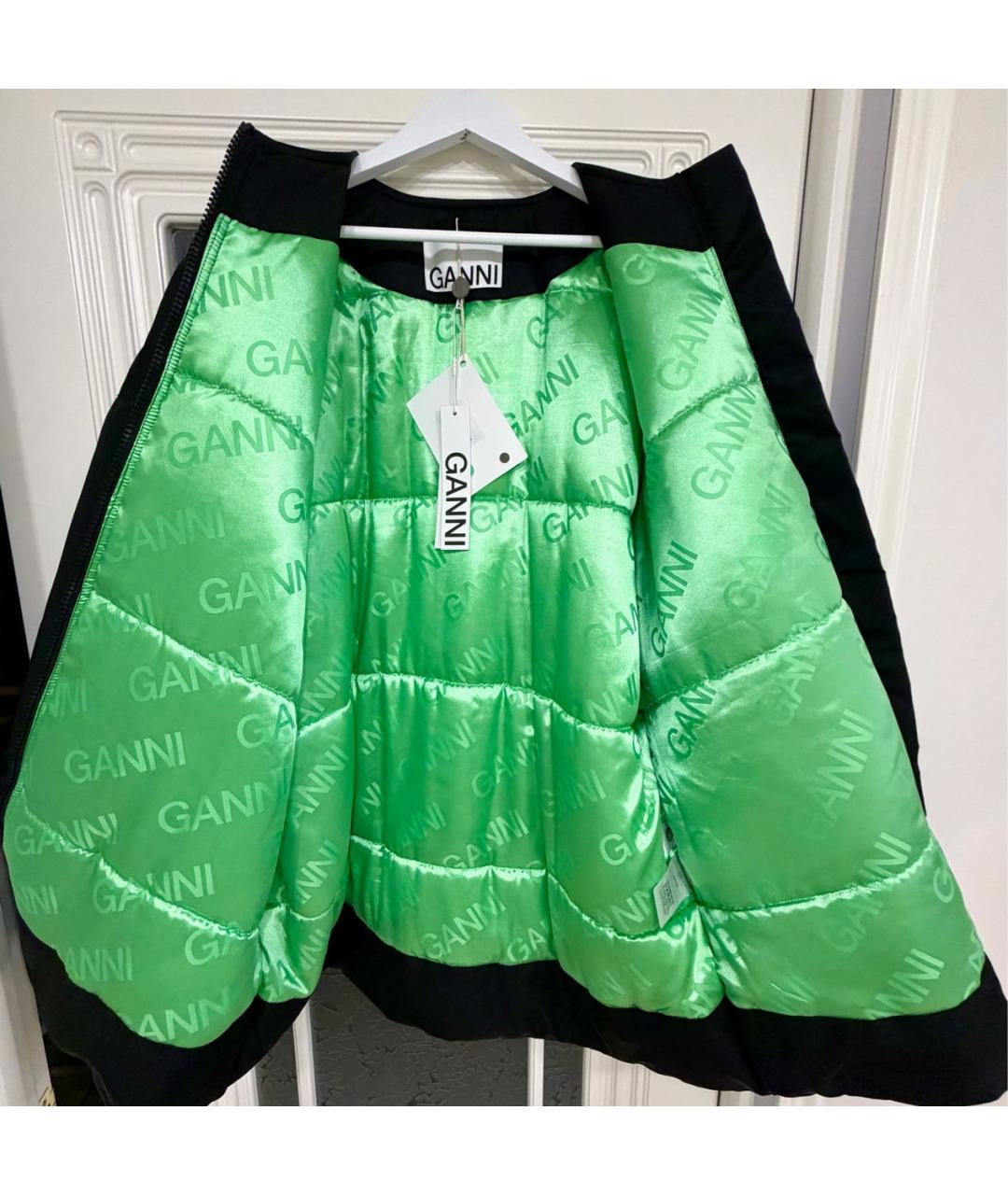 GANNI Черная полиэстеровая парка, фото 4