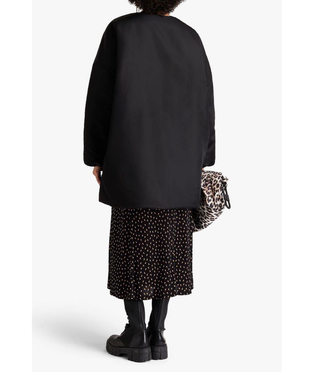 GANNI Черная полиэстеровая парка, фото 7