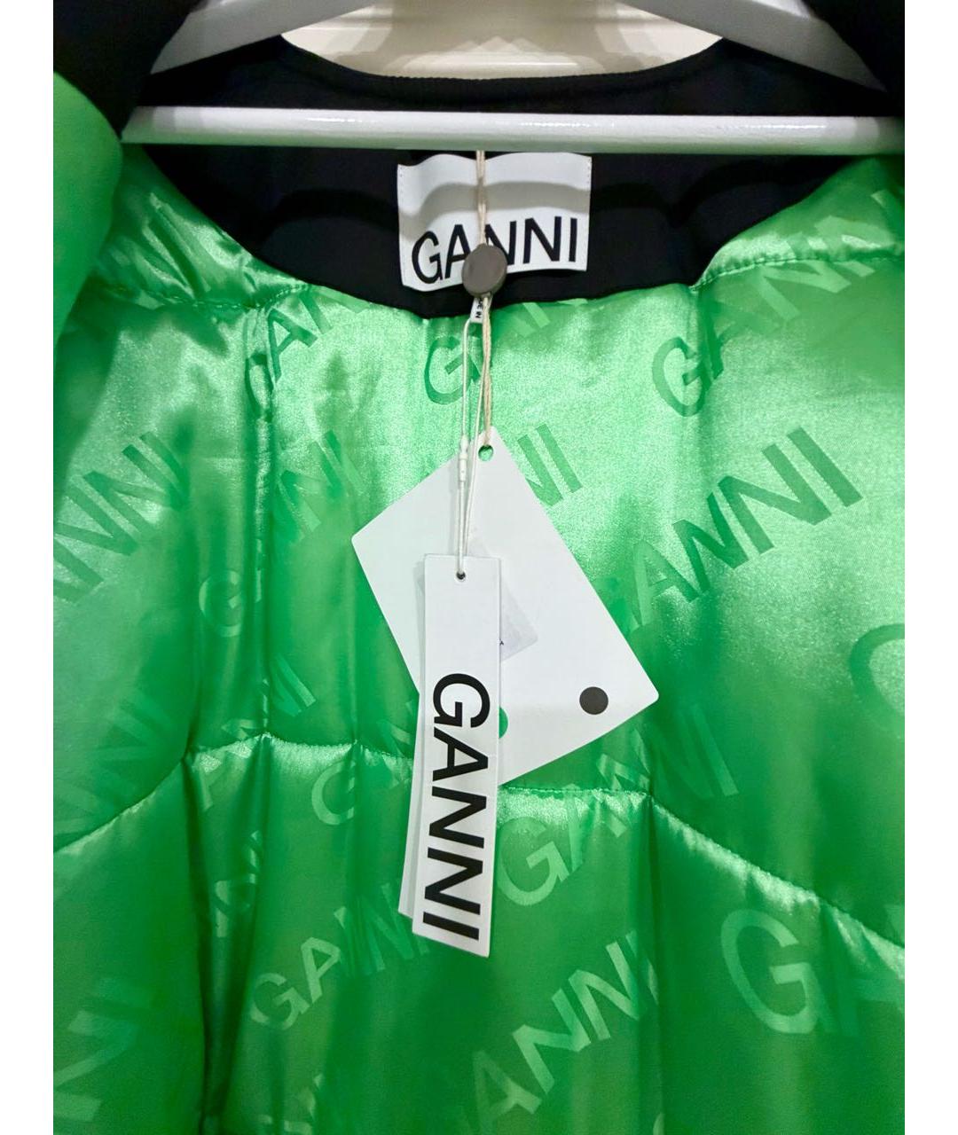 GANNI Черная полиэстеровая парка, фото 3