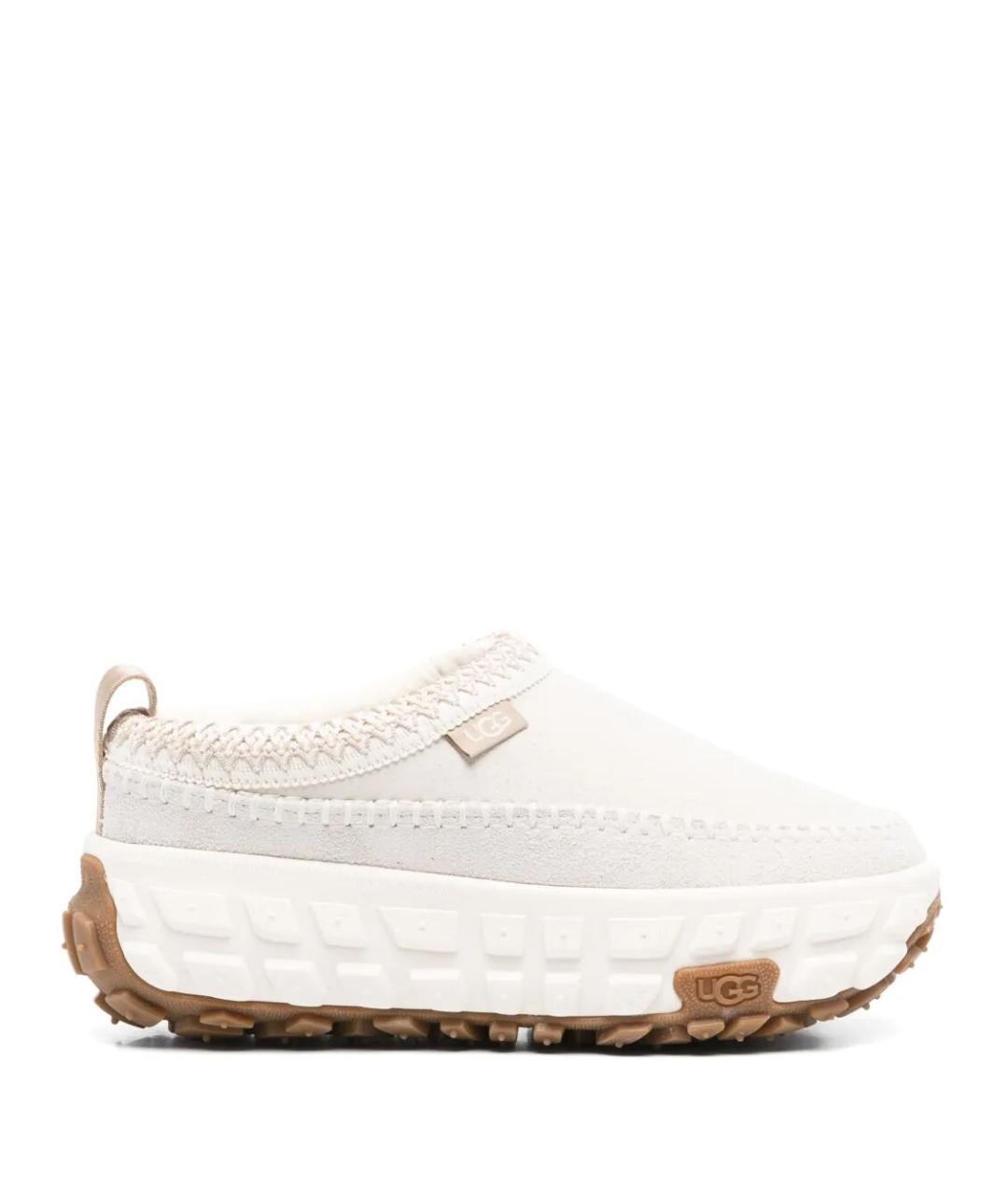 UGG AUSTRALIA Белые замшевые лоферы, фото 1