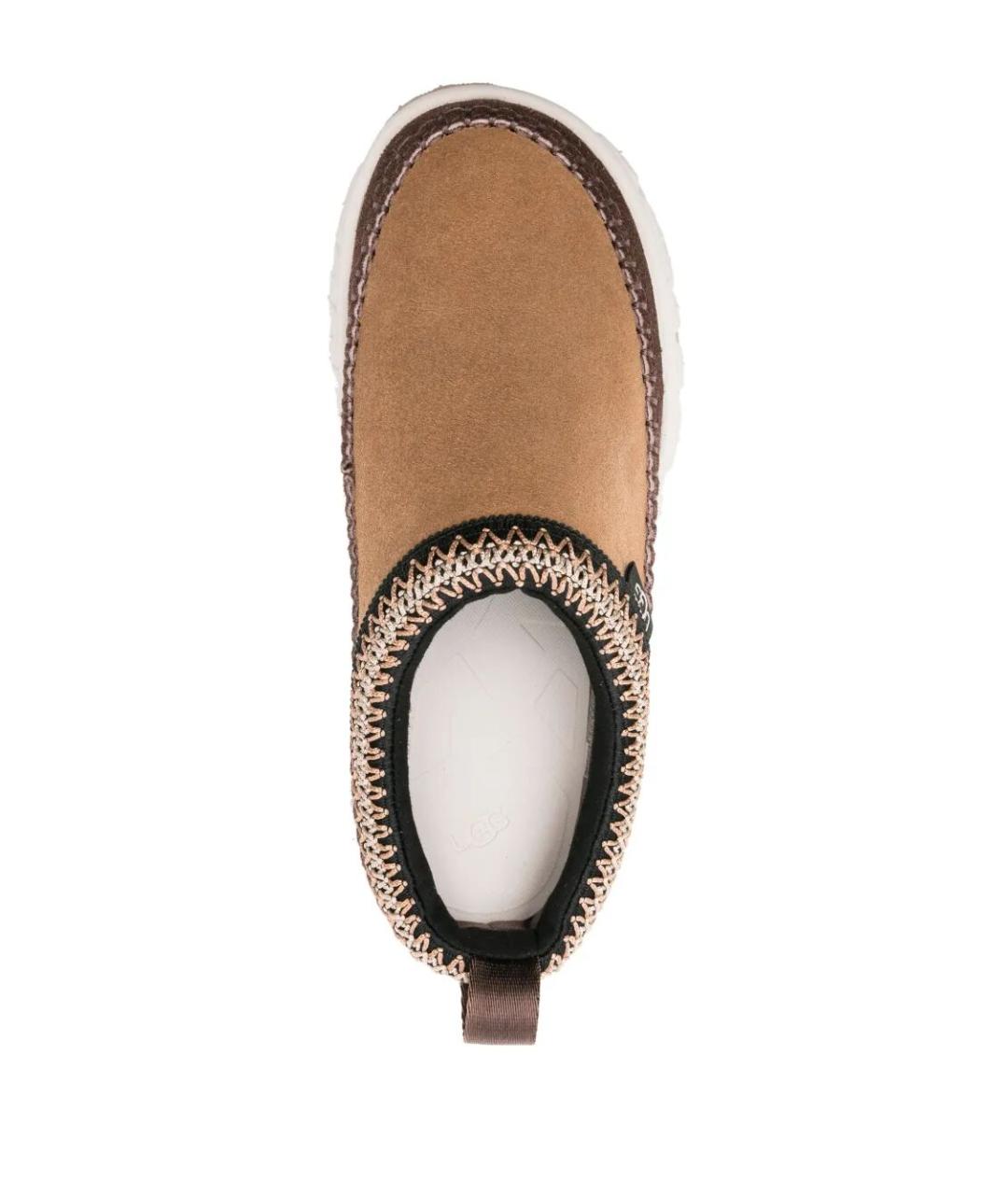 UGG AUSTRALIA Бежевые кожаные лоферы, фото 3