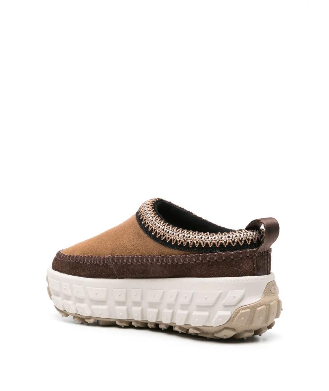 UGG AUSTRALIA Бежевые кожаные лоферы, фото 2