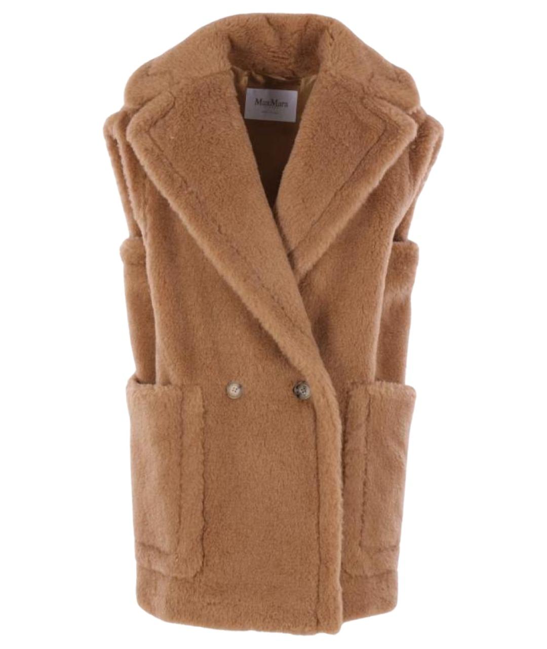 MAX MARA Бежевый шерстяной жилет, фото 1