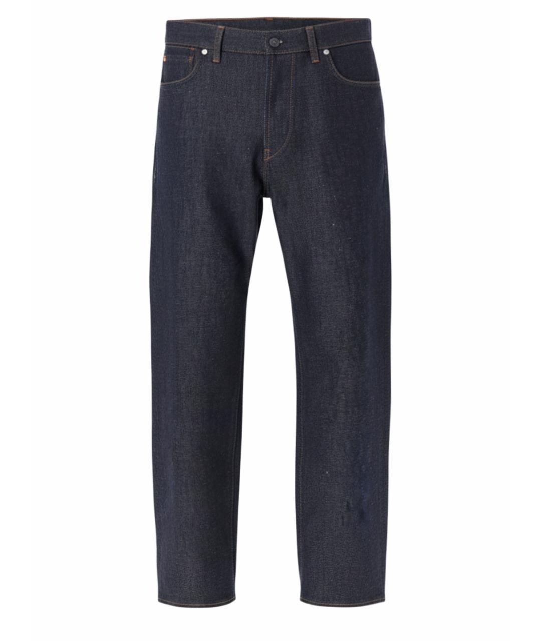 STONE ISLAND Синие хлопковые прямые джинсы, фото 1