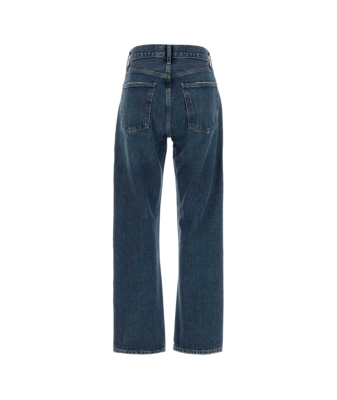 AGOLDE Синие хлопковые прямые джинсы, фото 2
