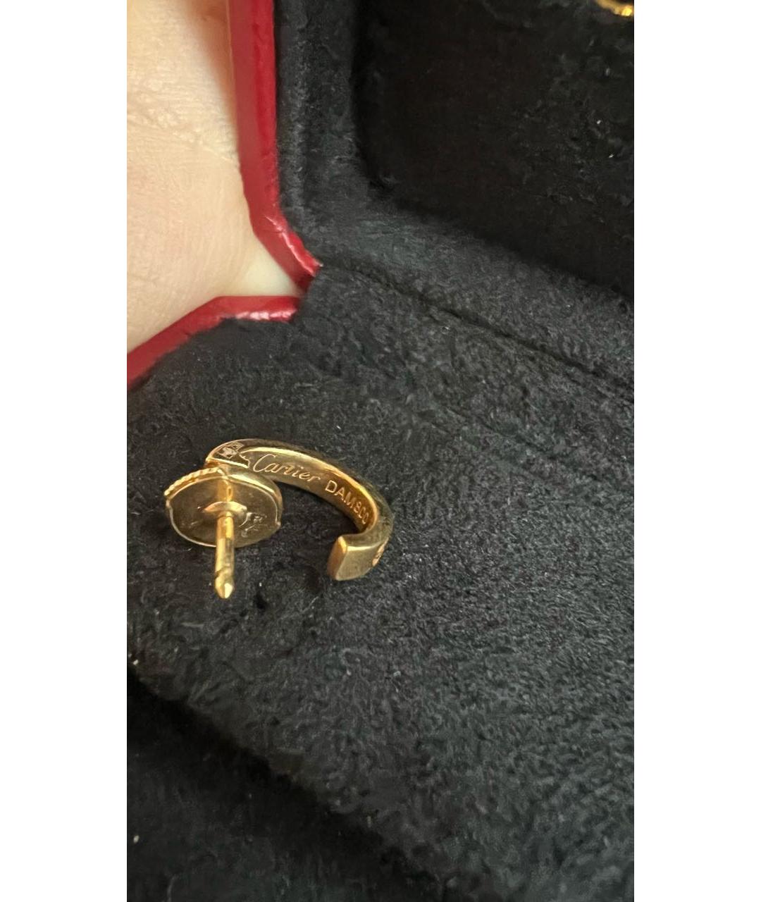 CARTIER Золотые серьги из желтого золота, фото 3