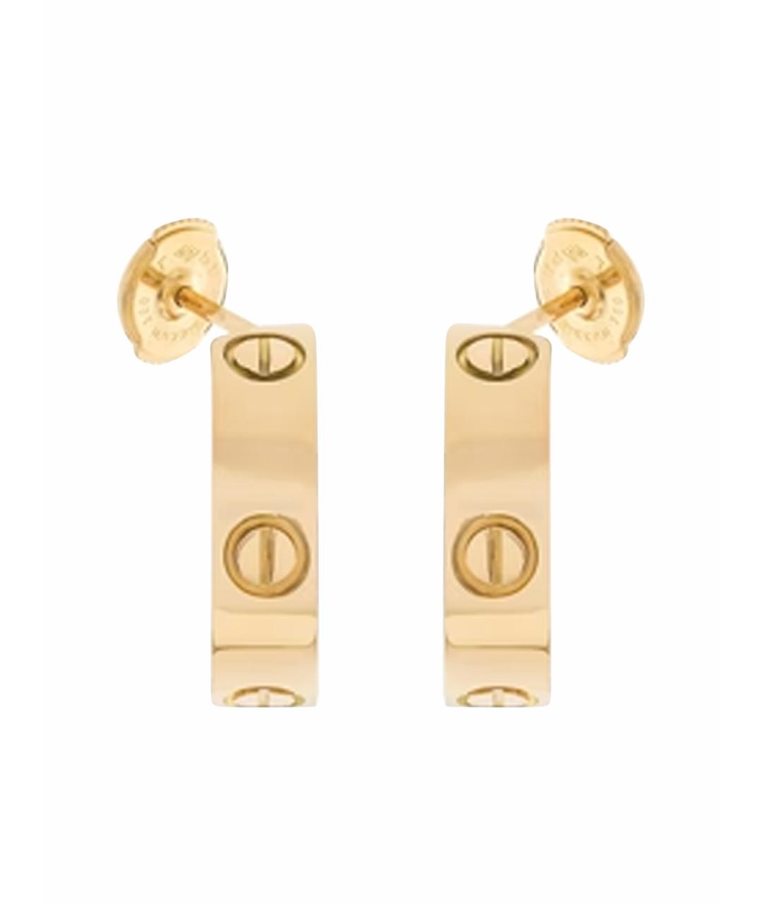 CARTIER Золотые серьги из желтого золота, фото 1