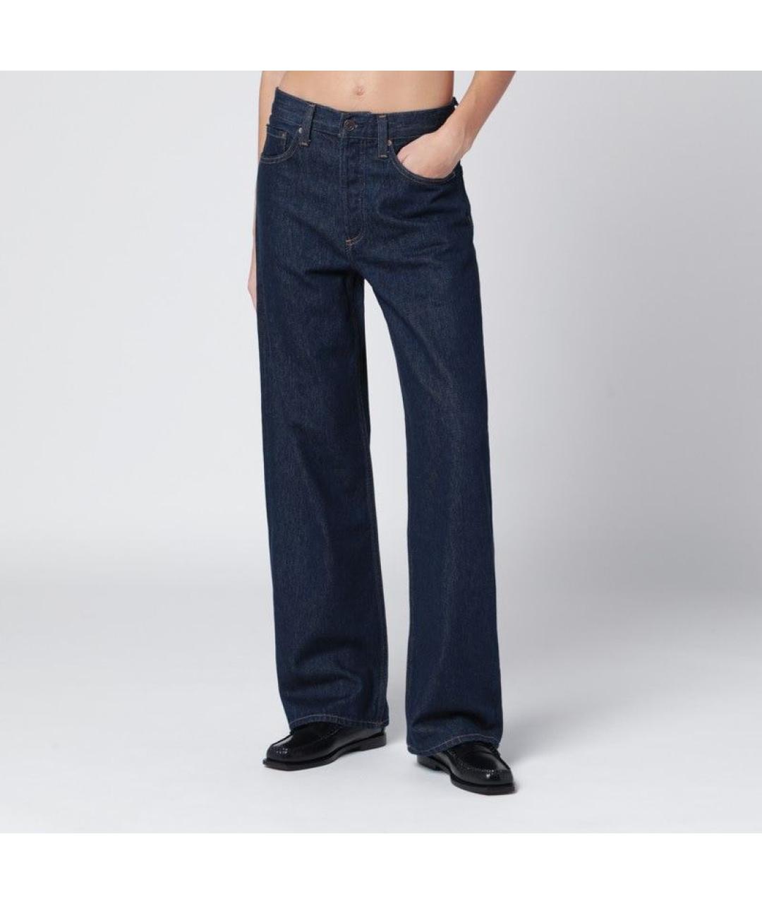 AGOLDE Синие хлопковые прямые джинсы, фото 3