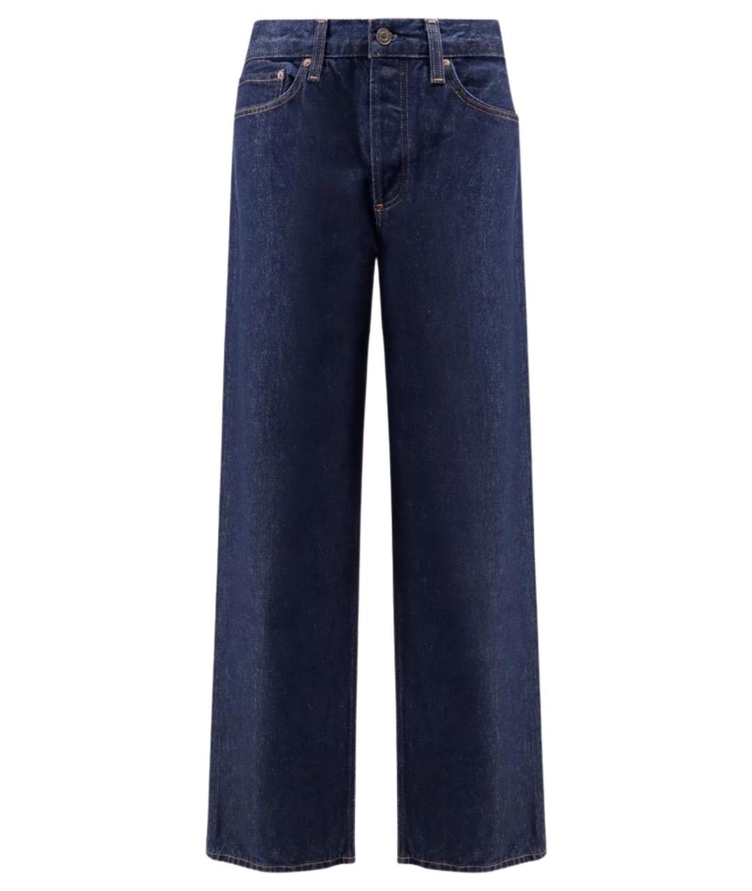 AGOLDE Синие хлопковые прямые джинсы, фото 1