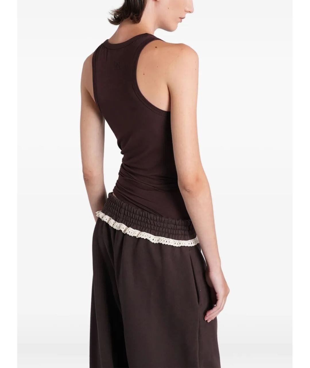 MAGDA BUTRYM Коричневая майка, фото 3