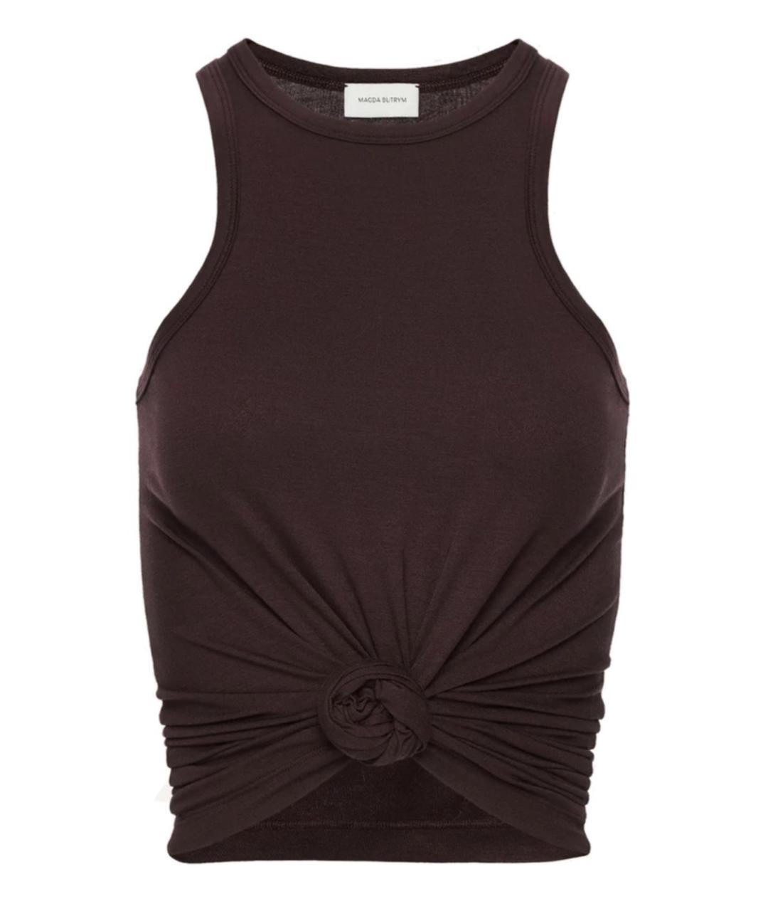 MAGDA BUTRYM Коричневая майка, фото 1