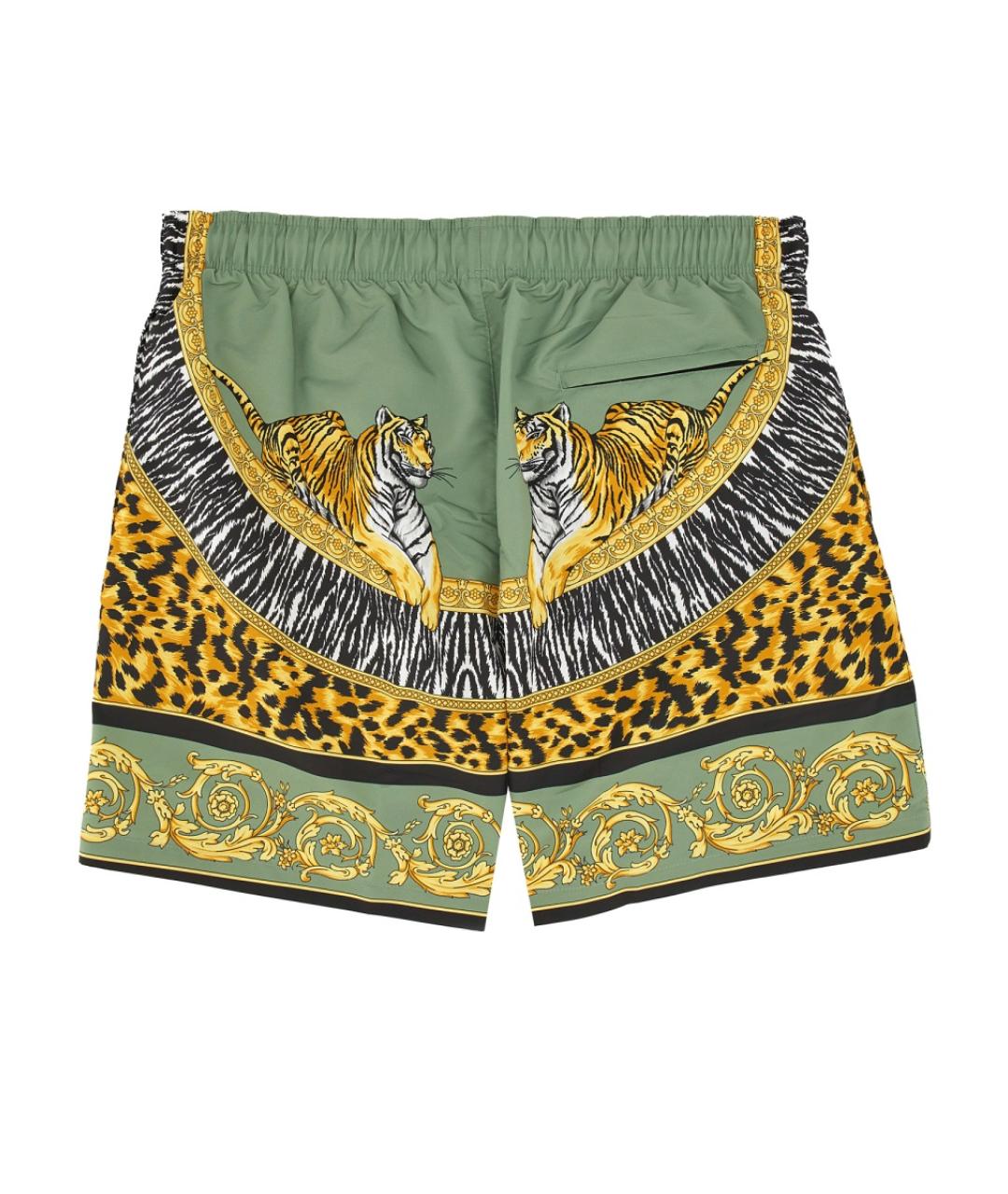 VERSACE Мульти полиэстеровые шорты, фото 2