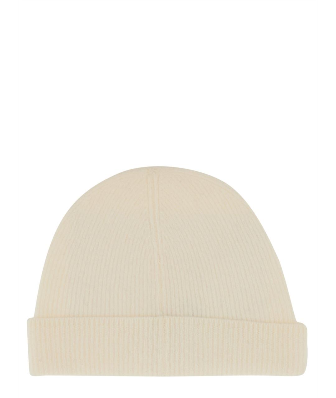 A.P.C. Белая шерстяная шапка, фото 2