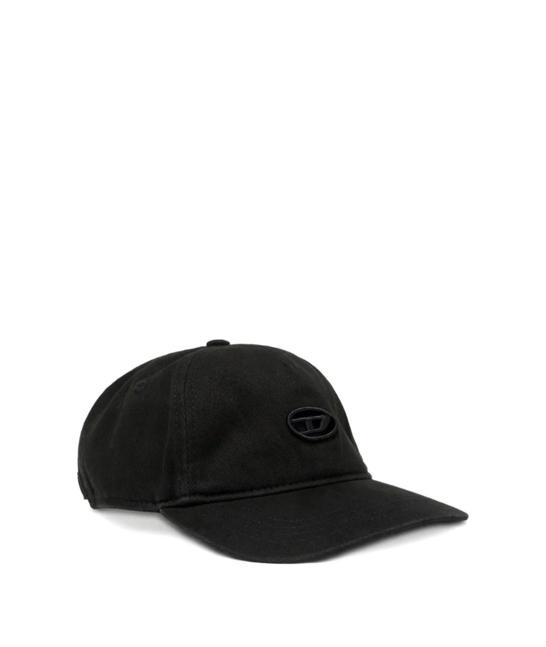 DIESEL Черная хлопковая кепка/бейсболка, фото 1