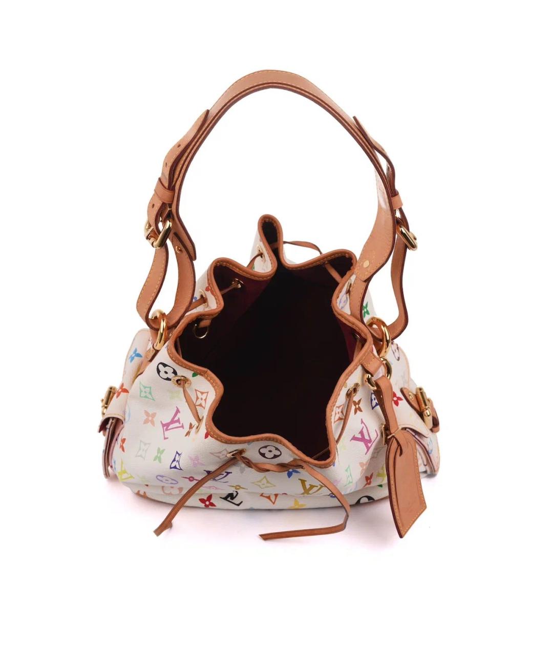 LOUIS VUITTON Белая кожаная сумка тоут, фото 8