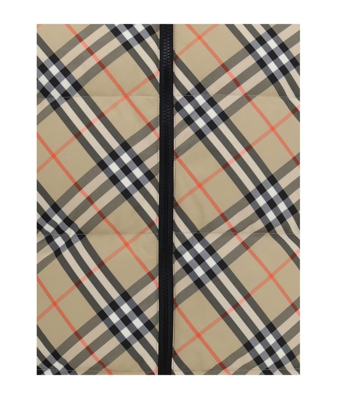 BURBERRY Мульти полиэстеровый жилет, фото 5
