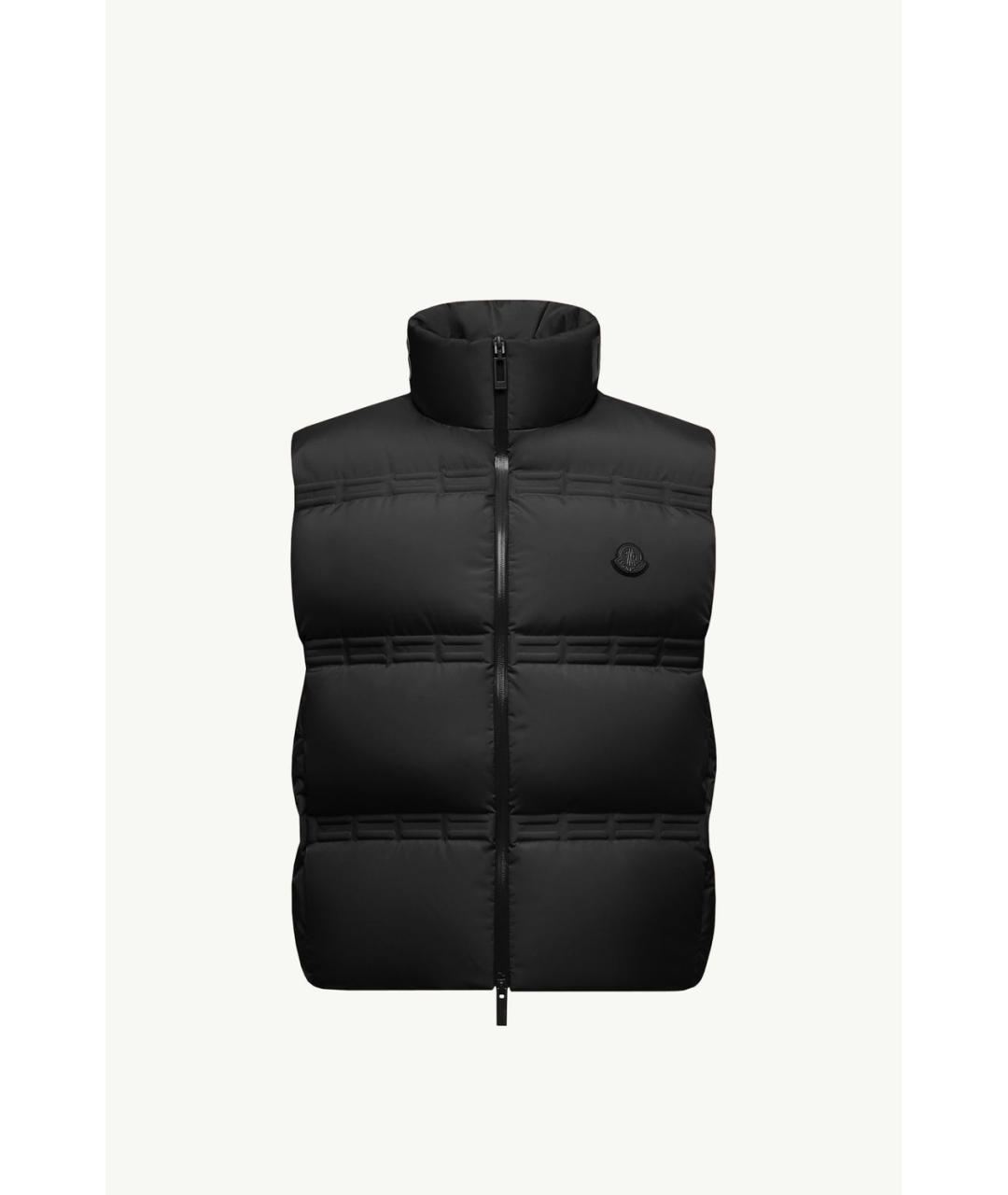 MONCLER Черный полиамидовый жилет, фото 5