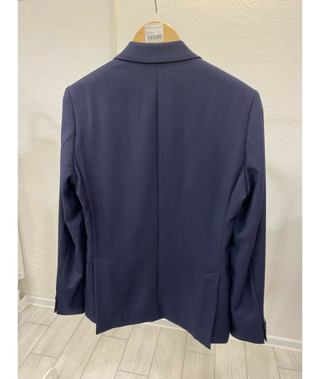J.LINDEBERG Темно-синий шерстяной пиджак, фото 2