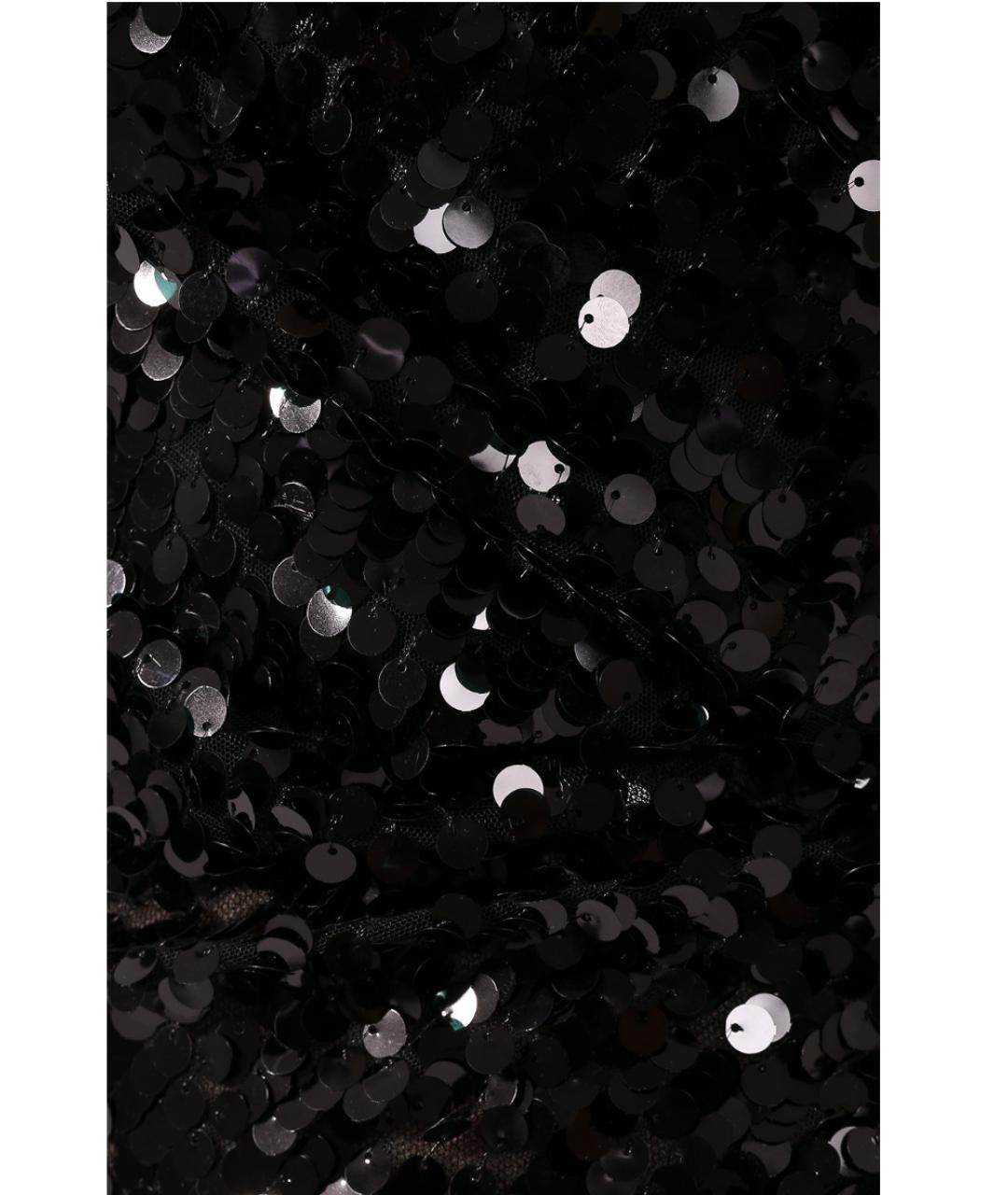 DOLCE&GABBANA Черное полиамидовое вечернее платье, фото 5