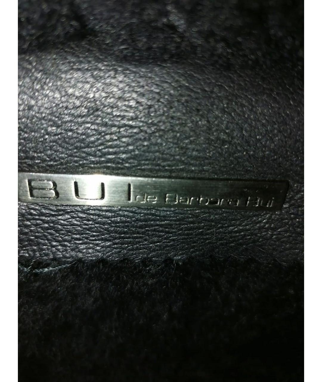 BARBARA BUI Черная замшевая дубленка, фото 3
