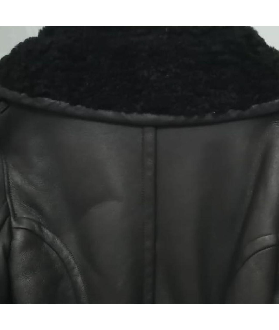BARBARA BUI Черная замшевая дубленка, фото 4