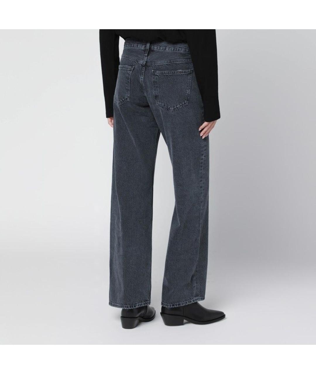 AGOLDE Черные хлопковые прямые джинсы, фото 3