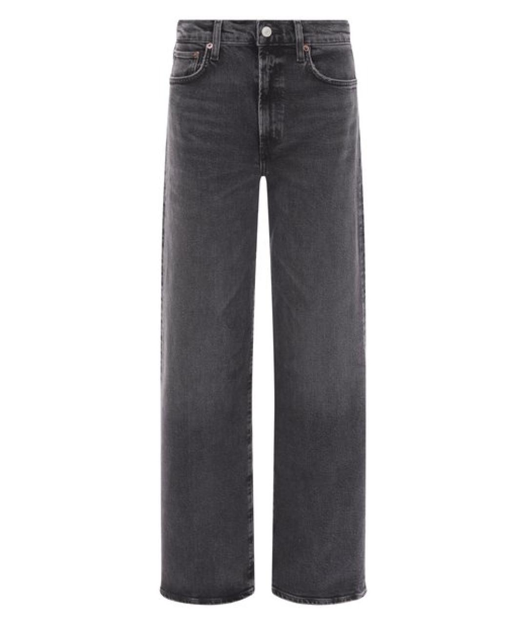 AGOLDE Черные хлопковые прямые джинсы, фото 1