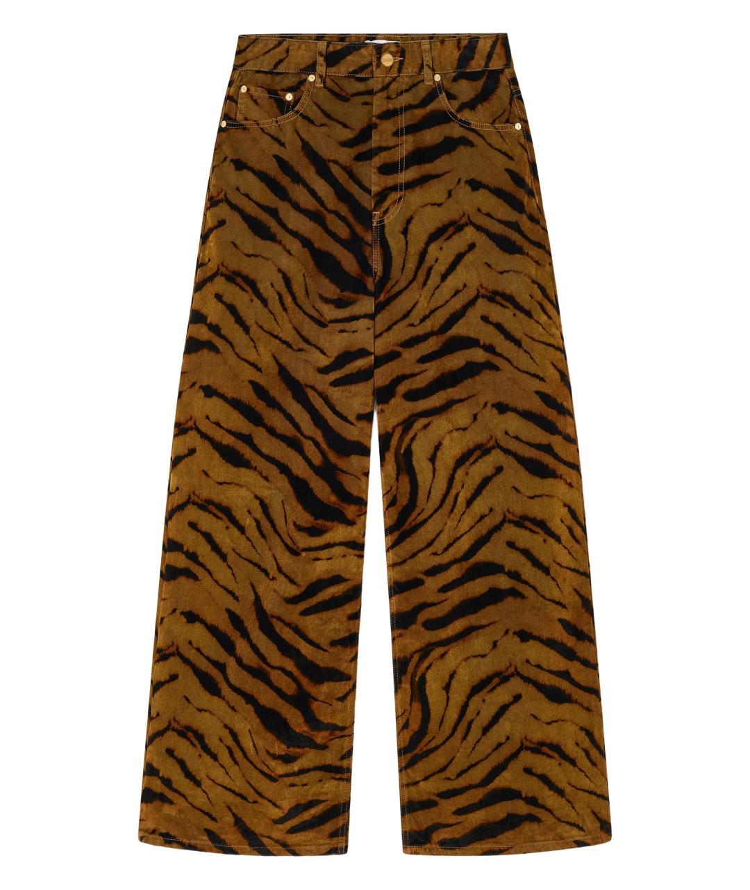 GANNI Мульти хлопковые прямые джинсы, фото 1