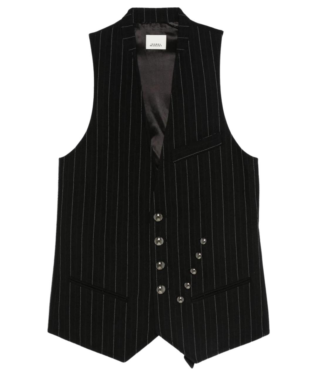 ISABEL MARANT Черный хлопковый жилет, фото 1