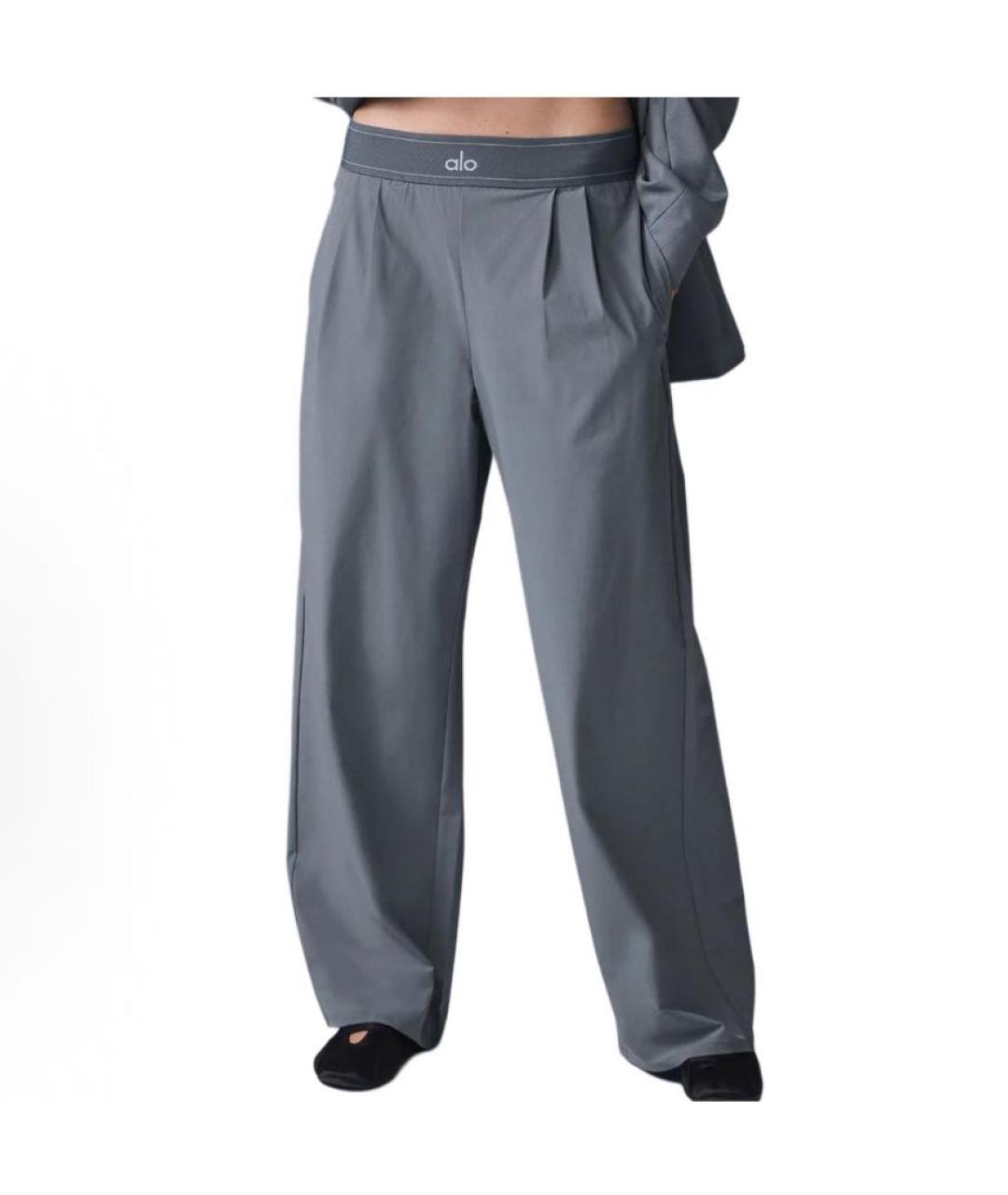 ALO YOGA Серые спортивные брюки и шорты, фото 2