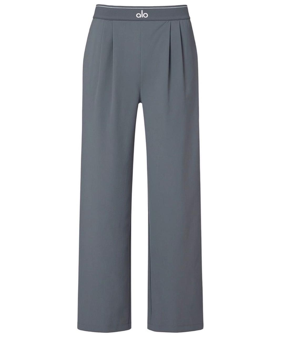 ALO YOGA Серые спортивные брюки и шорты, фото 1