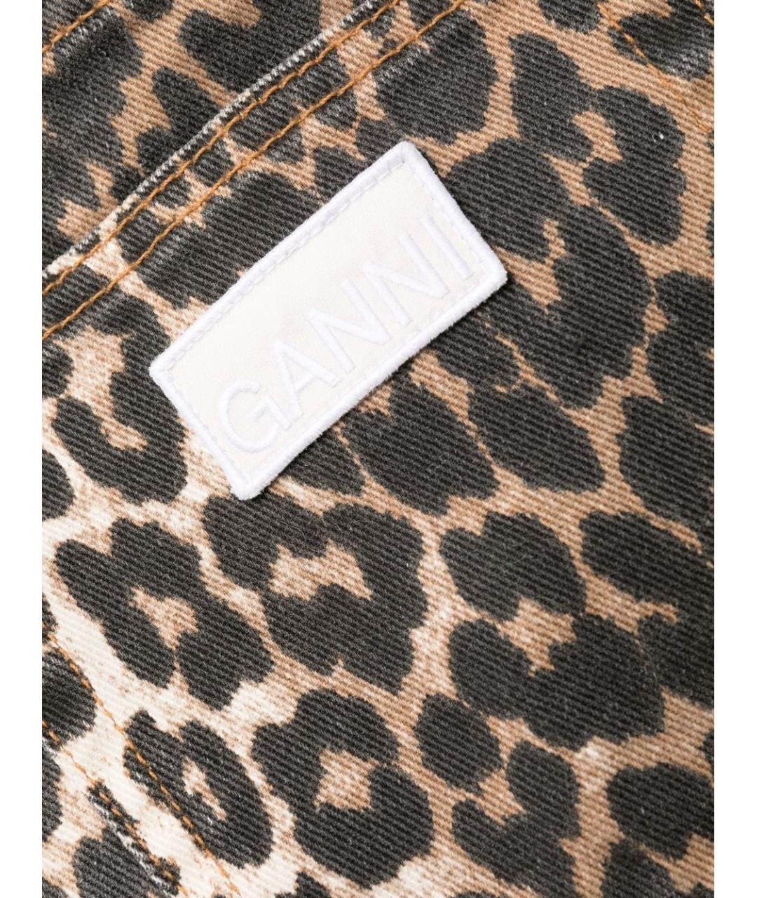 GANNI Мульти хлопковые прямые джинсы, фото 5