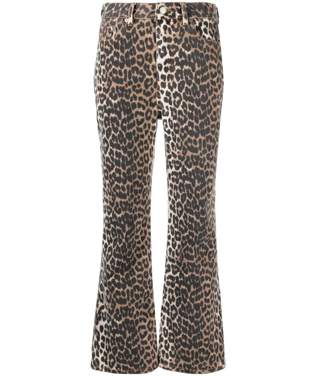 GANNI Мульти хлопковые прямые джинсы, фото 1