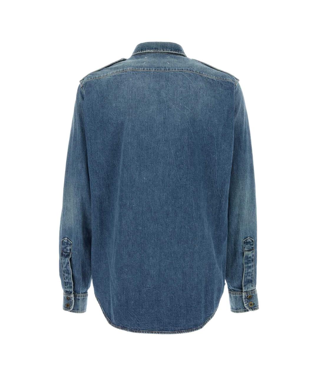 MAISON MARGIELA Синяя кэжуал рубашка, фото 2