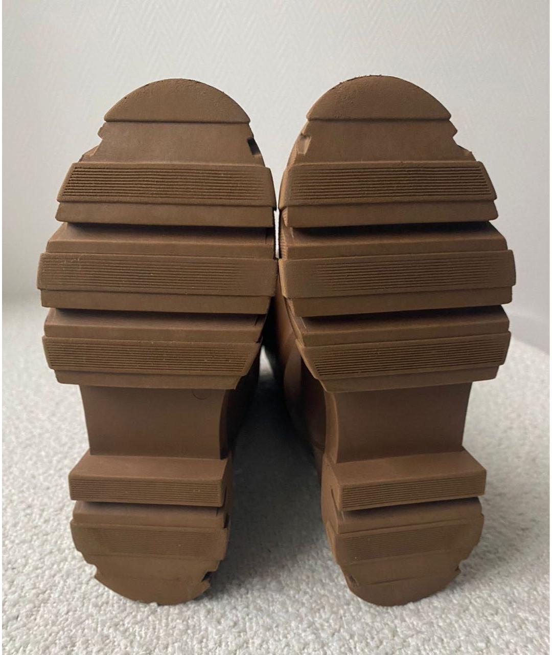 GIA COUTURE Коричневые кожаные сапоги, фото 5