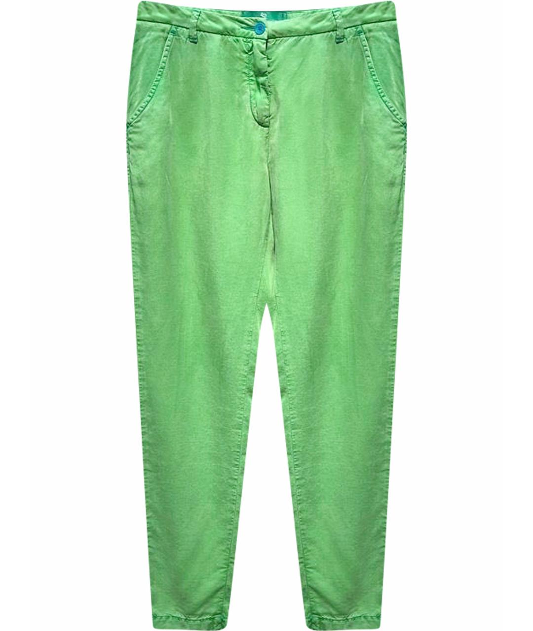 ETRO Зеленые хлопковые брюки узкие, фото 1