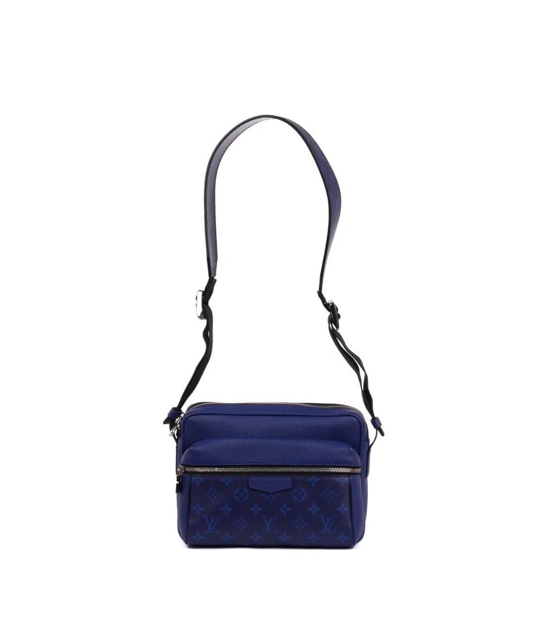 LOUIS VUITTON Синяя кожаная сумка на плечо, фото 3