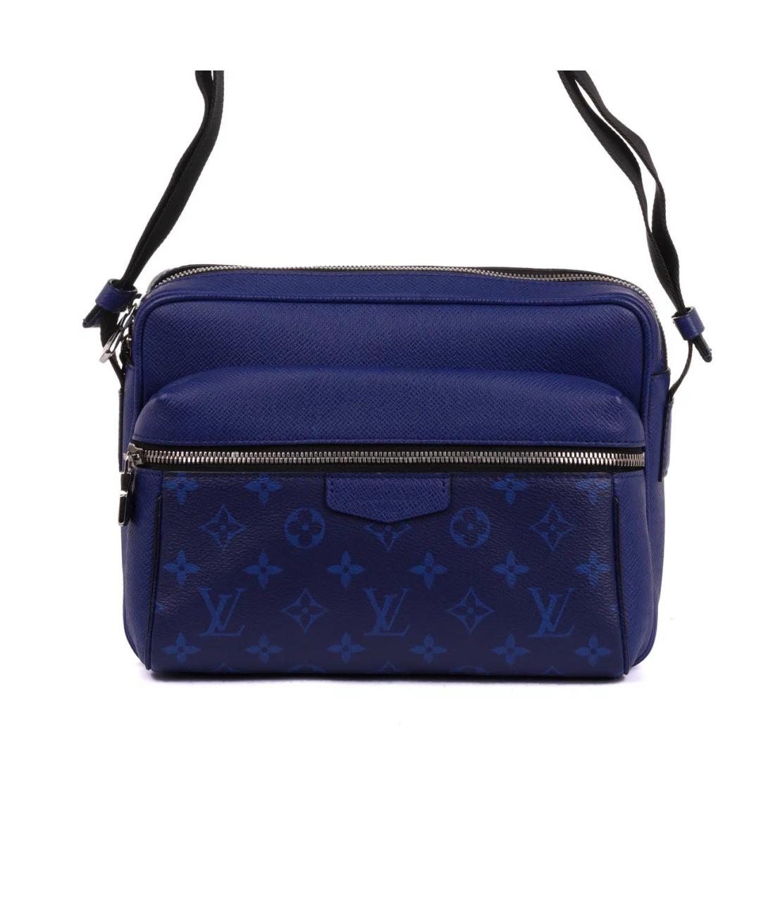 LOUIS VUITTON Синяя кожаная сумка на плечо, фото 2