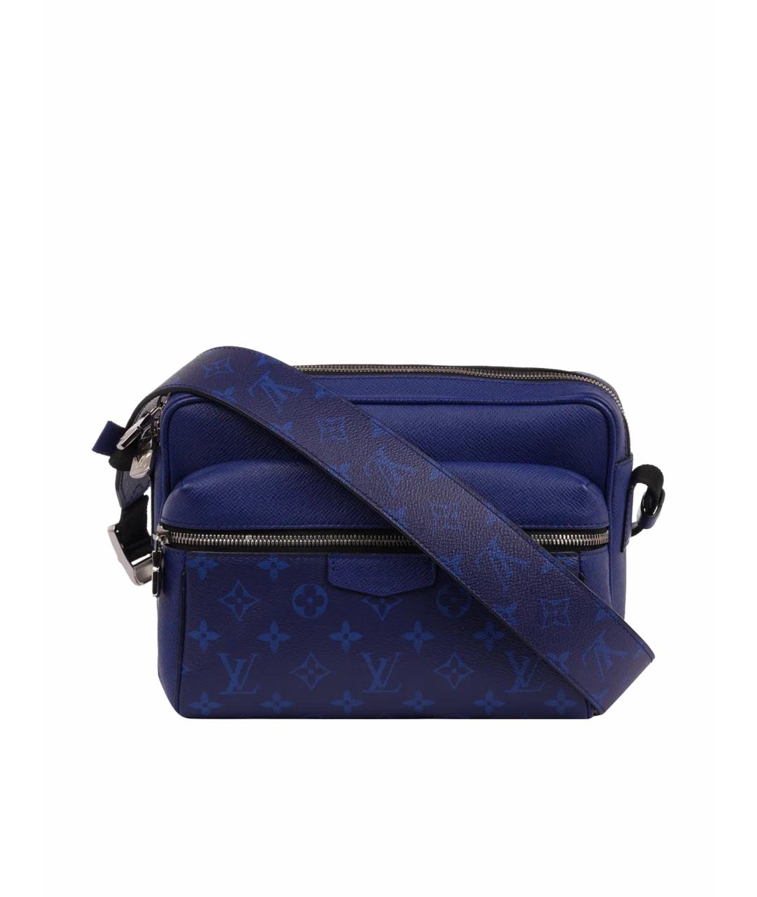 LOUIS VUITTON Синяя кожаная сумка на плечо, фото 1