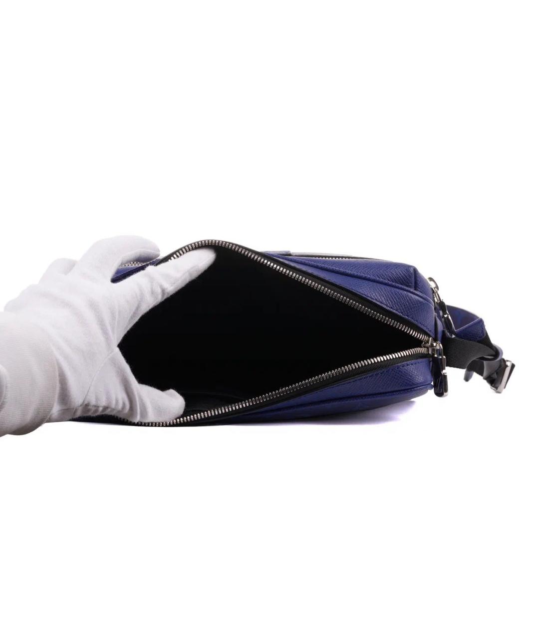 LOUIS VUITTON Синяя кожаная сумка на плечо, фото 8