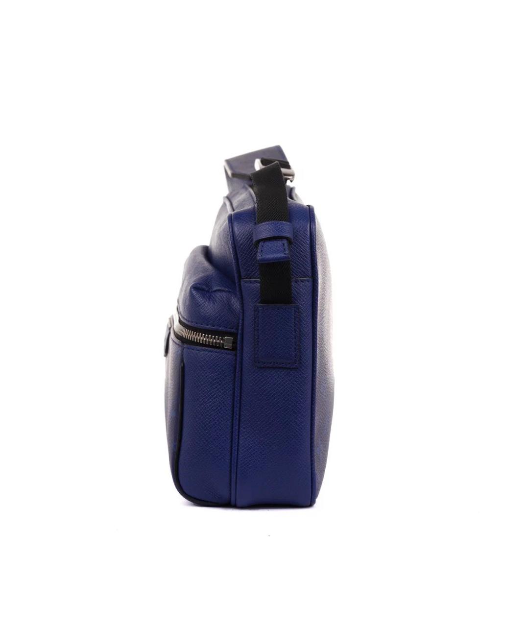 LOUIS VUITTON Синяя кожаная сумка на плечо, фото 6