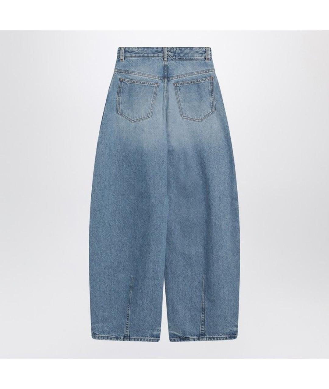 JACQUEMUS Синие хлопковые прямые джинсы, фото 2