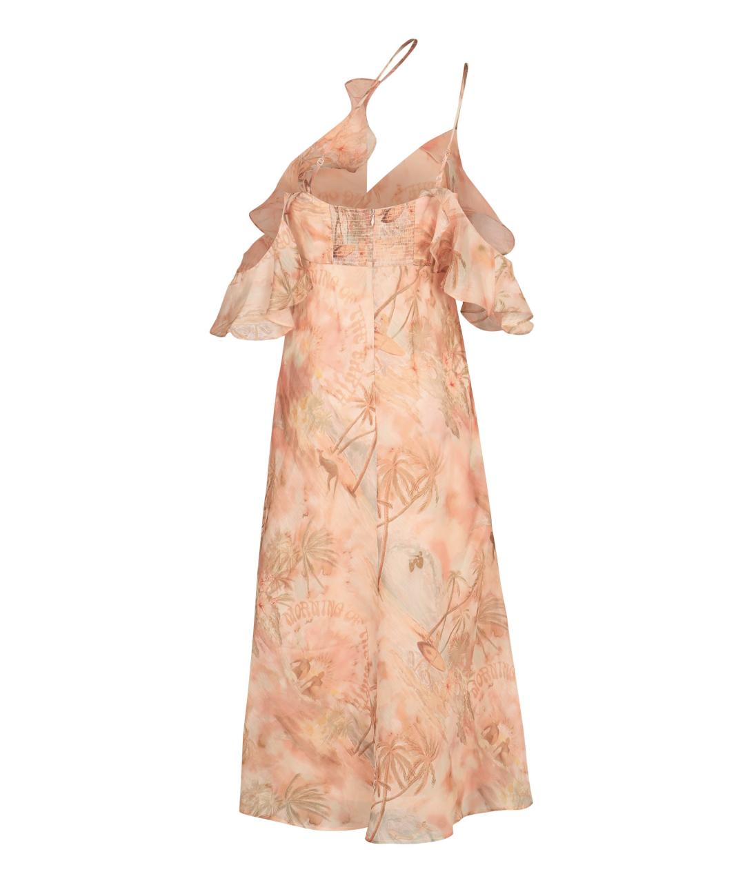 ZIMMERMANN Мульти льняное повседневное платье, фото 2